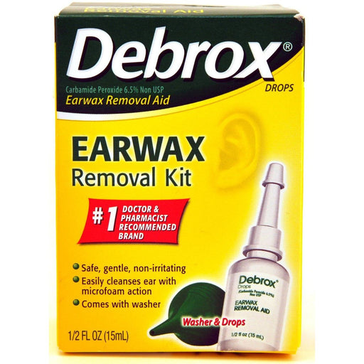 Debrox Debrox Earwax Removal Kit, Includes Drops And Ear Syringe Bulb, 0.5 Oz Health & Beauty