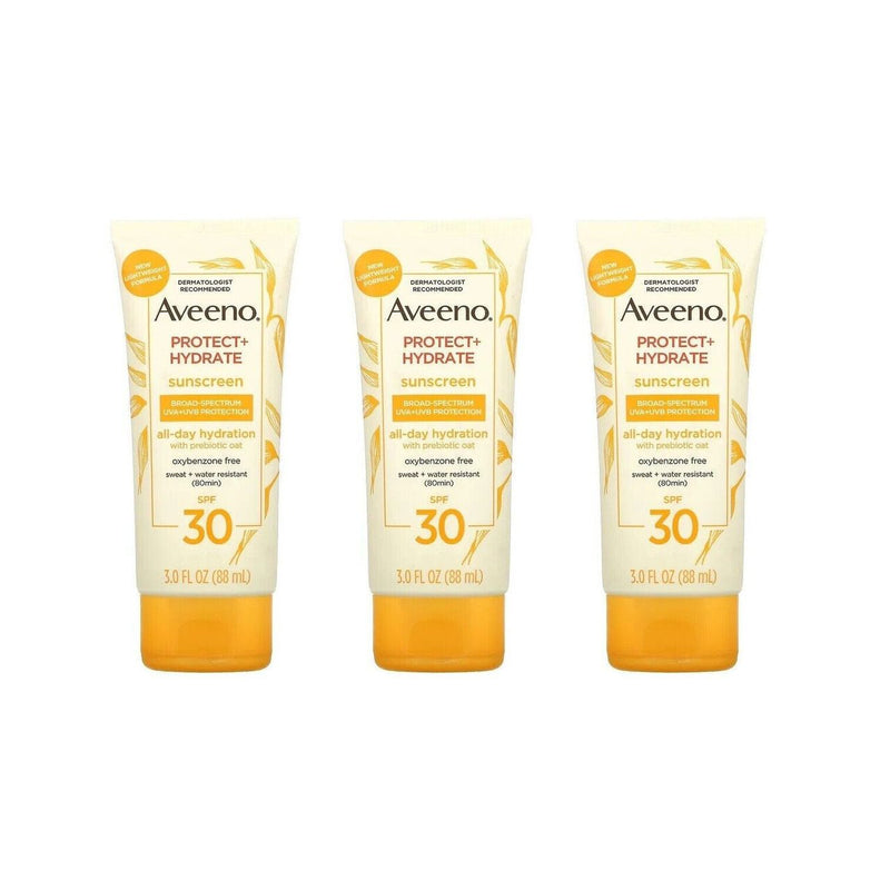 Aveeno Aveeno Protect + Hydrate Body Sunscreen Lotion Spf 30 - 3 Oz Sunscreen