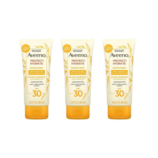 Aveeno Aveeno Protect + Hydrate Body Sunscreen Lotion Spf 30 - 3 Oz Sunscreen