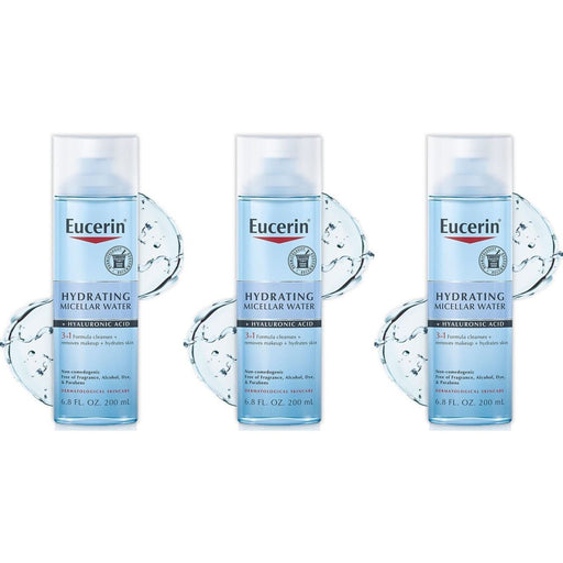 Eucerin Eucerin Hydrating Micellar Water + Hyaluronic Acid, 6.8 Fl Oz (200 Ml) Water