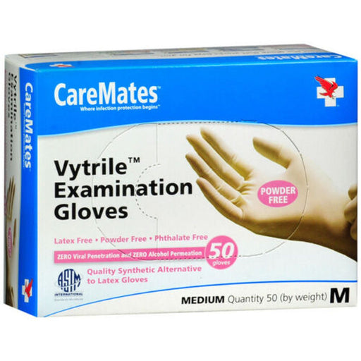 CareMates CareMates Vytrile Exam Gloves – Latex-Free & Powder-Free – Medium, 50 ct Disposable Gloves Lavender
