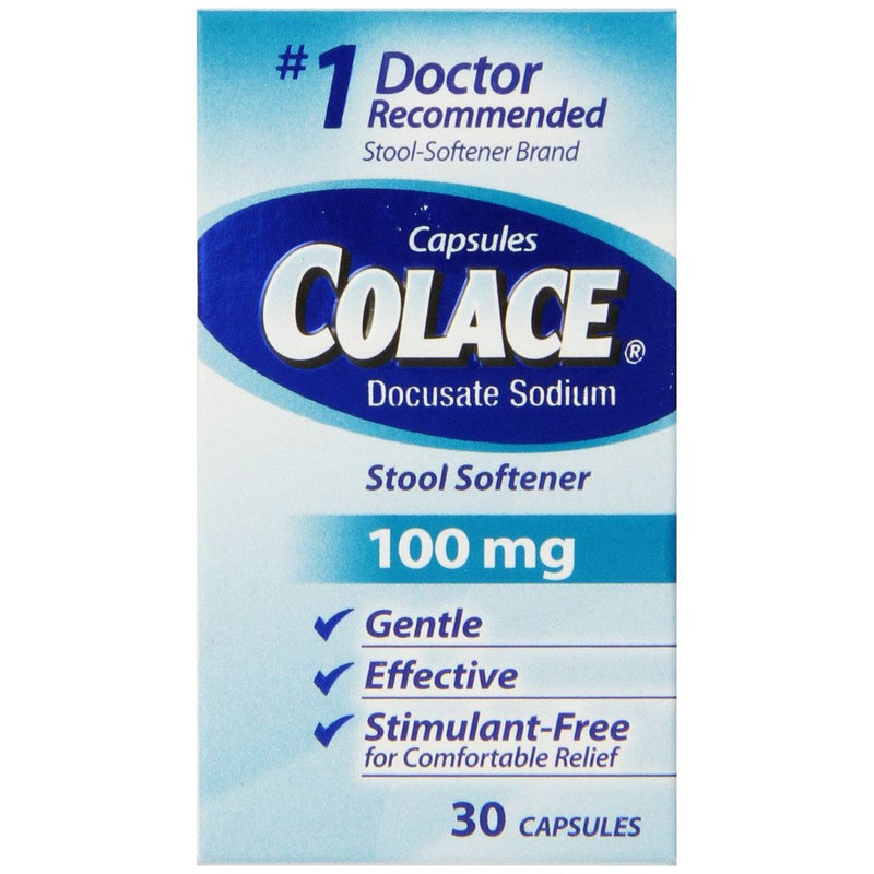 Colace Colace Stool Softener, Regular Strength, 100 Mg, Capsules Health & Beauty