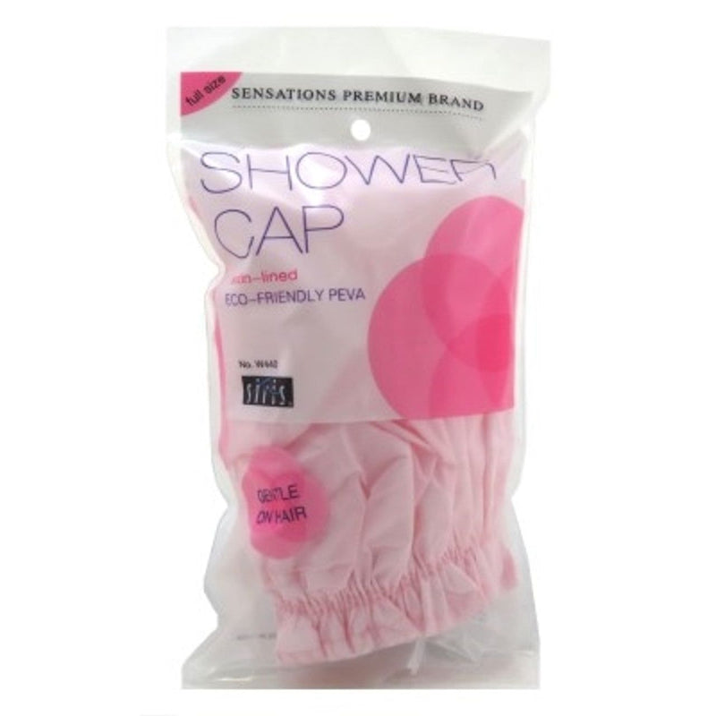 Siris Siris Satin Lined Vinyl Shower Cap, Full Size Body Wash
