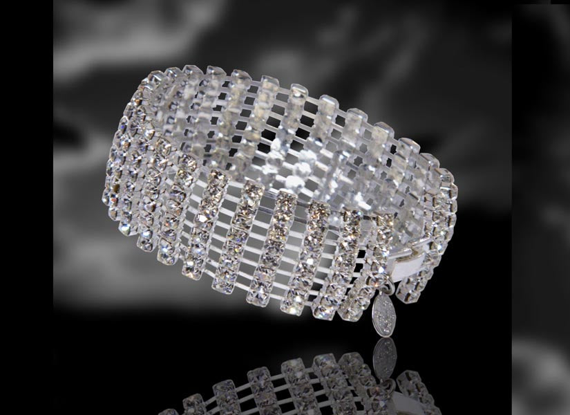 8 Row Rhinestone Bracelet