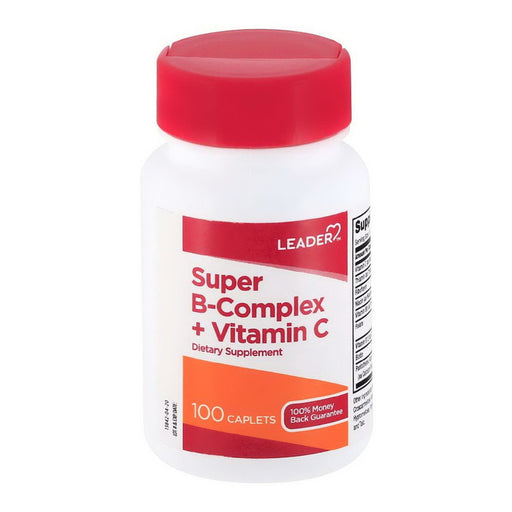 Leader Leader Super B-Complex + Vitamin C Dietary Supplement - 100 Caplets Vitamins & Supplements
