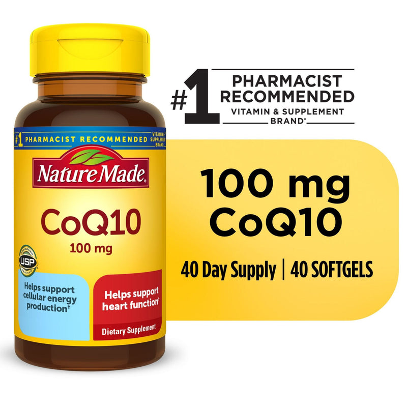 Nature Made Nature Made Co Q-10  Softgels 100 Mg 3010Ct Bonus Pack Vitamins & Supplements White Smoke
