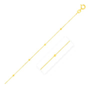 Bids.com Bead Links Saturn Chain in 14k Yellow Gold (3.5mm) Necklaces