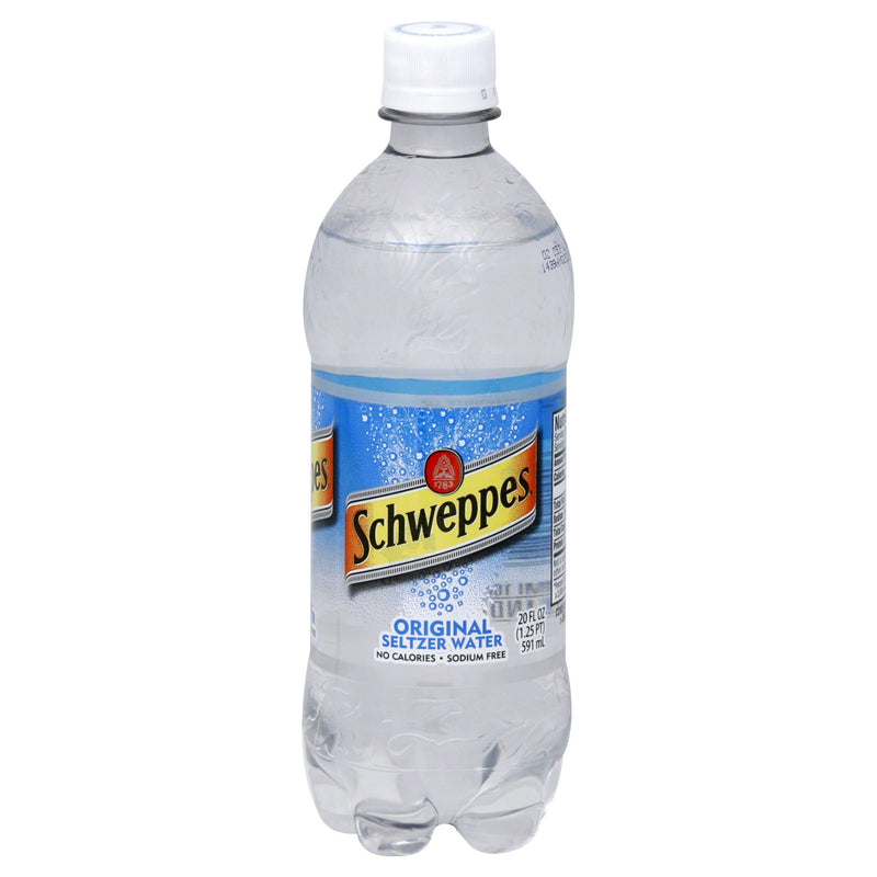 Schweppes Schweppes Original Sparkling Water Beverage - 20 Fl Oz Bottle Beverages White Smoke