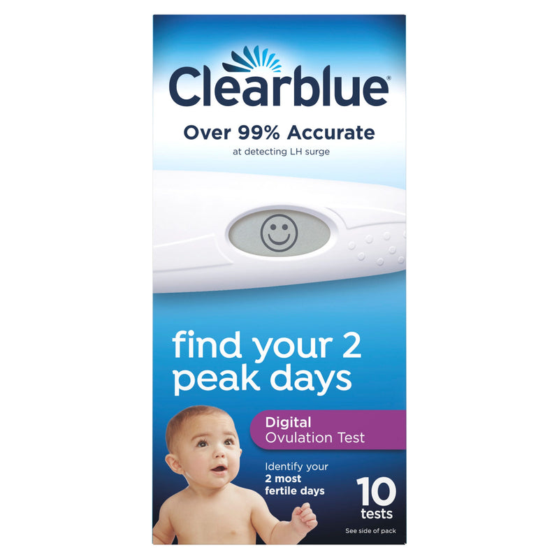 Clearblue Clearblue Digital Ovulation Test, 1 Month Supply, 10 Tests Ovulation Tests