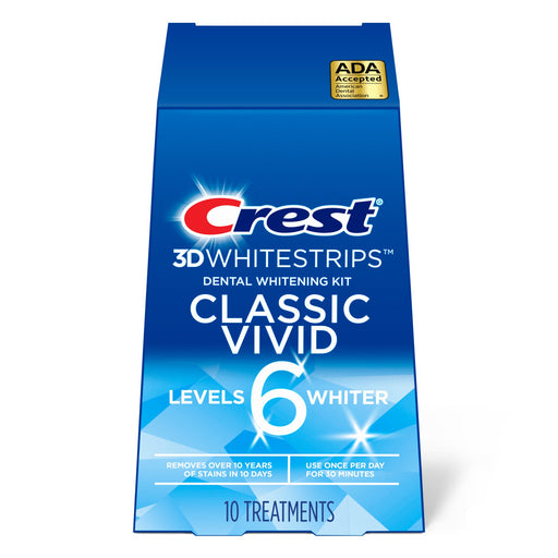 Crest Crest® 3D White™ Classic Vivid Whitestrips – Dental Whitening Kit (10 Treatments) Health & Beauty