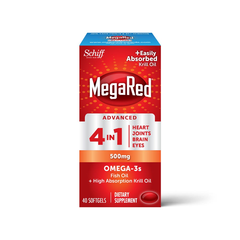 MegaRed Omega 3s, Advanced, 4 In 1, 500 Mg, Softgels — Pasteur Pharmacy