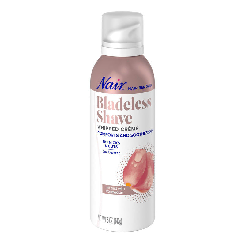 Nair Nair Bladeless Shave Hair Remover Whipped Crme With Rosewater - 5 Oz Hair Removal White Smoke