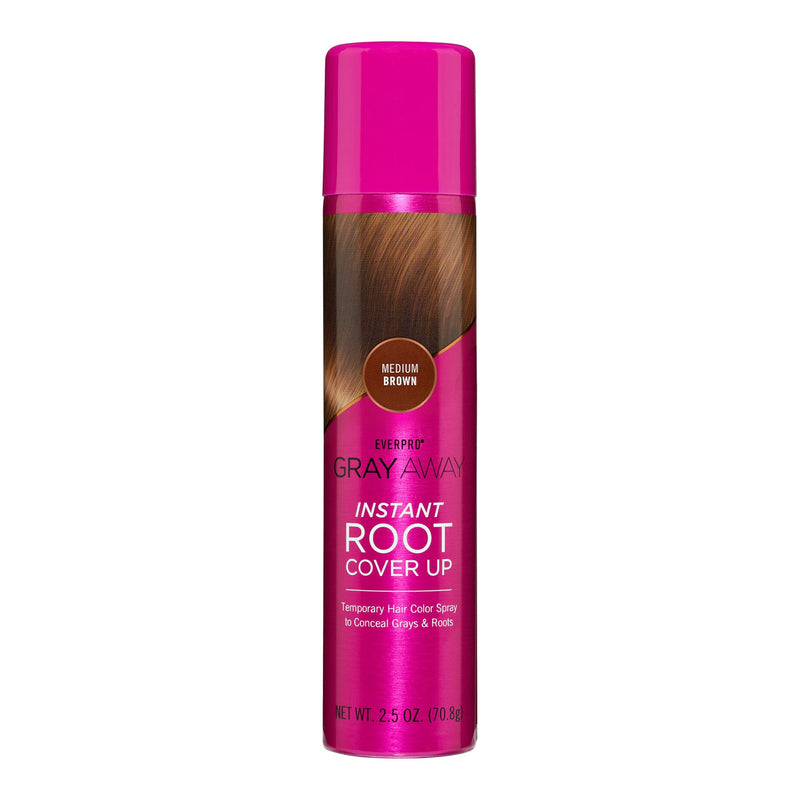 Everpro Everpro Gray Away Instant Root Cover Up Hair Spray Medium Brown 70.8G Hair Color