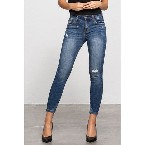 Mid-Rise Ankle Skinny Jeans