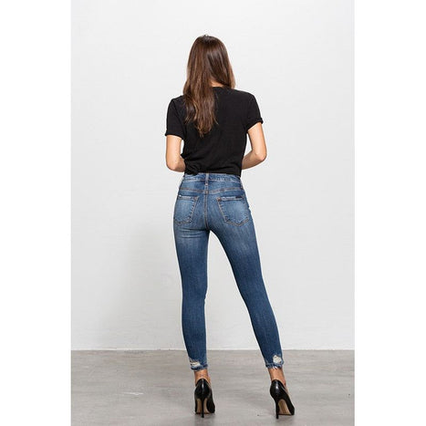 Mid-Rise Ankle Skinny Jeans