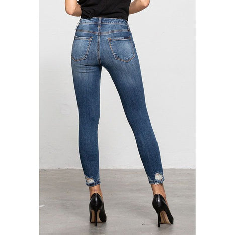 Mid-Rise Ankle Skinny Jeans