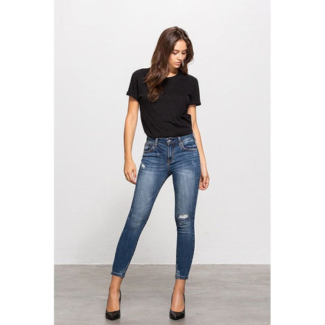 Mid-Rise Ankle Skinny Jeans