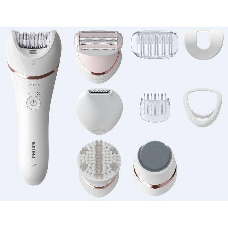 Philips Philips Series 8000 Women's Rechargeable 5-in-1 Shaver, Trimmer, Pedicure And Exfoliator - BRE740/14 Epilators