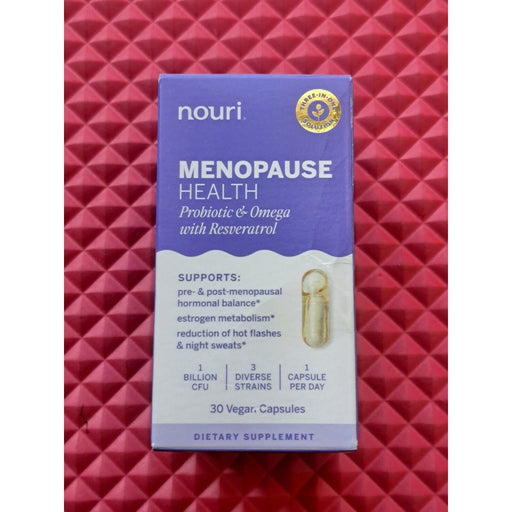 Nouri Nouri Menopause Health Probiotic And Omega -- 30 Vegan Capsules Health & Beauty