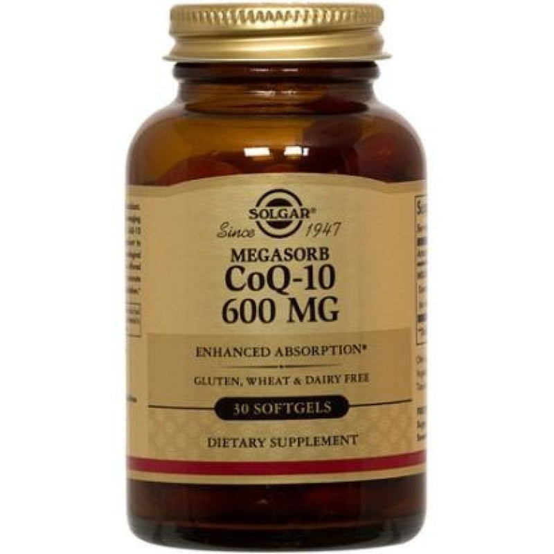 Solgar Solgar CoQ-10, 600 Mg, Megasorb, 30 Softgels Vitamins & Supplements