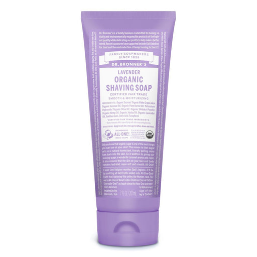 Dr. Bronner's Dr. Bronner's Organic Shaving Soap Lavender 7 Oz Gel Shaving & Grooming White Smoke