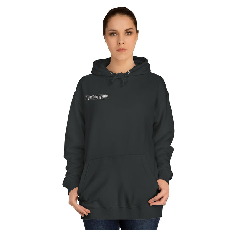 officialilovebeingabarber Unisex College Hoodie Hoodie