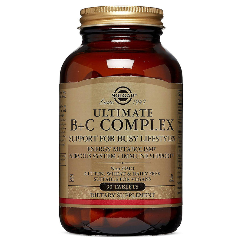 Solgar Solgar Ultimate B C Complex Stress Formula 90 Tablets Vitamins & Supplements