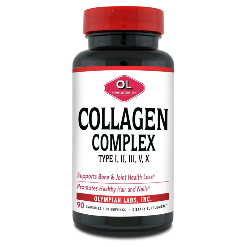 Olympian Labs Olympian Labs Collagen Complex Type I, II, III, V, X - 90 ct Vitamins & Supplements White Smoke