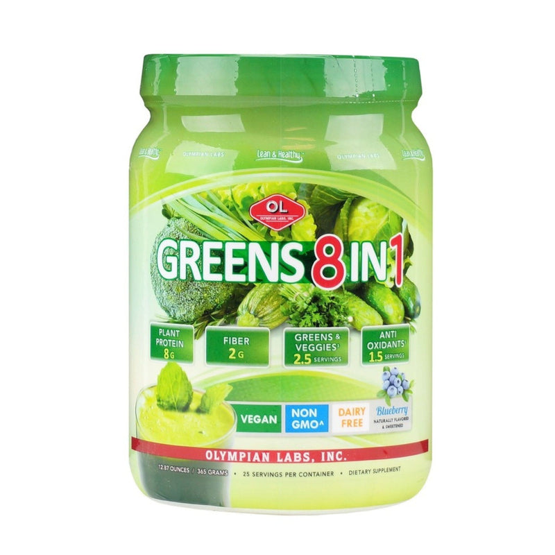 Olympian Labs Olympian Labs Greens Protein Powder 8 In 1 Blueberry, 14.2 Oz Fitness & Nutrition