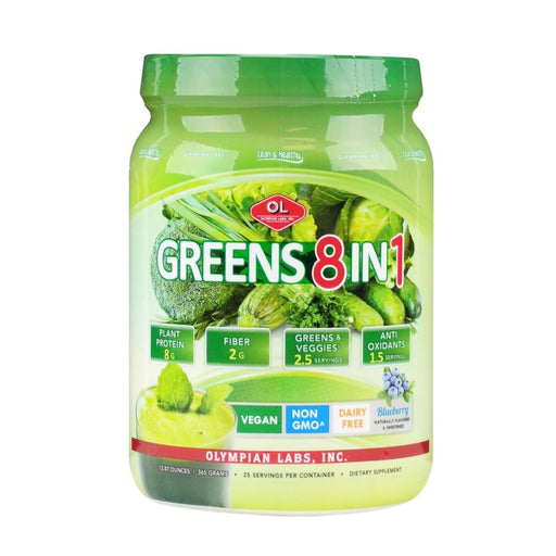 Olympian Labs Olympian Labs Greens Protein Powder 8 In 1 Blueberry, 14.2 Oz Fitness & Nutrition