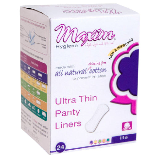 Maxim Maxim Hygiene Products Natural Cotton Ultra Thin Pantiliners – 24 Count Personal Care