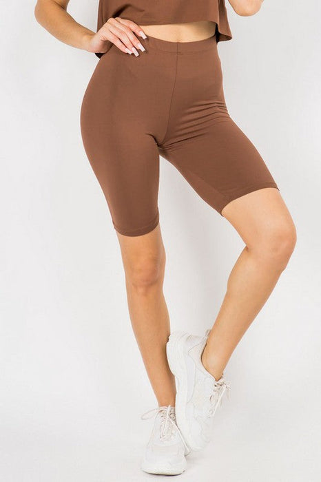 Women's Peach Skin Bike Shorts