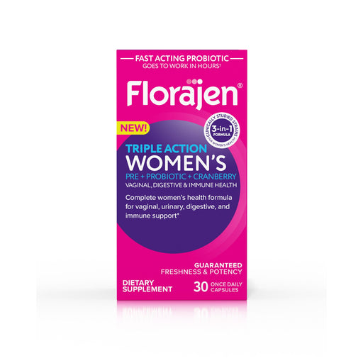 Florajen Florajen Triple Action Womens Probiotic 30 Capsules Vitamins & Supplements