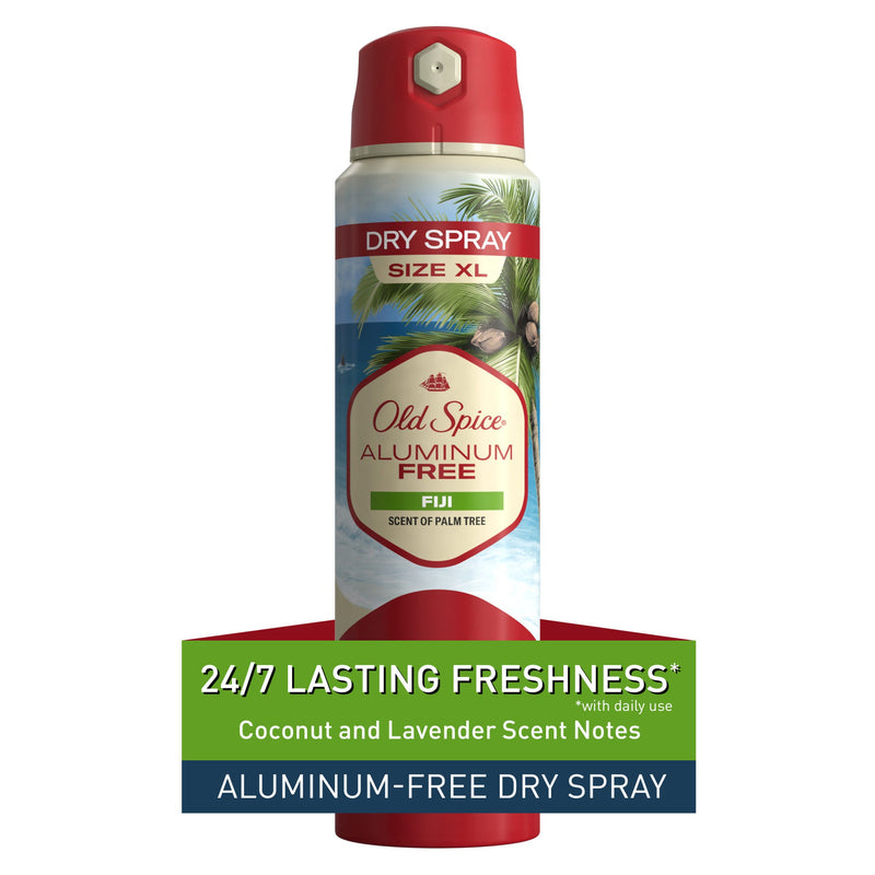 Old Spice Old Spice Deodorant, Aluminum Free, Fiji, Dry Spray, Size XL 4.3 Oz Deodorant White Smoke