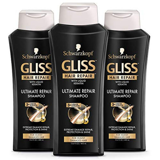 Gliss Gliss Hair Repair Shampoo, Ultimate Repair, 13.6 Ounce Shampoo