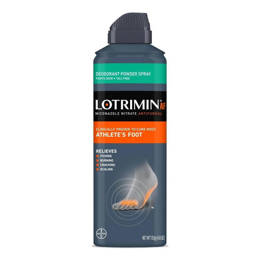 Lotrimin Lotrimin Deodorant Powder Spray, Miconazole Nitrate Antifungal, Athlete's Foot, 4.6 Oz Deodorant