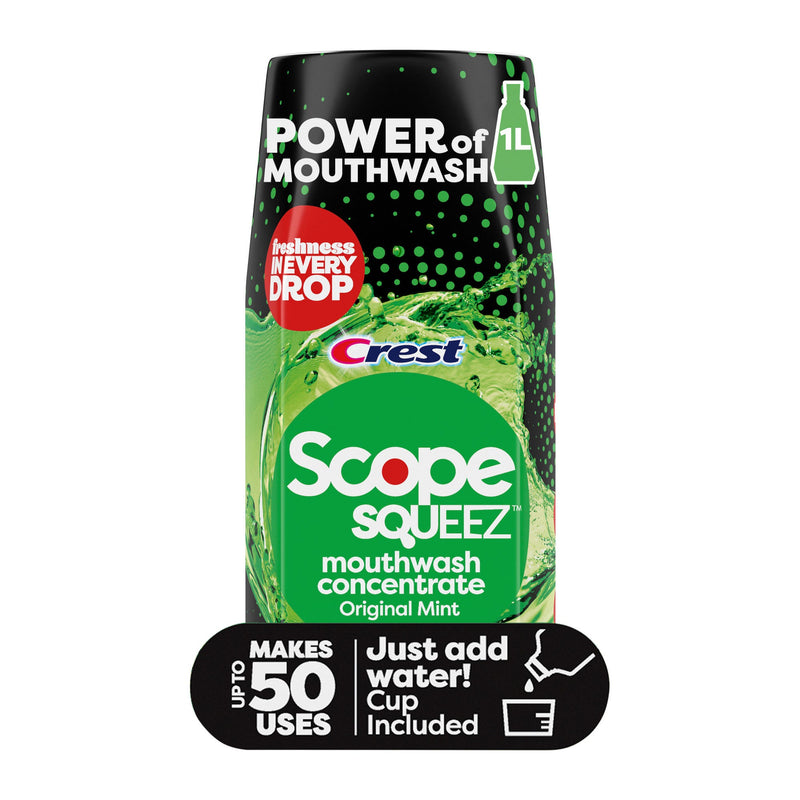 Crest Crest Scope Squeez Mouthwash Concentrate - Original Mint - 1.69 Fl Oz Mouthwash