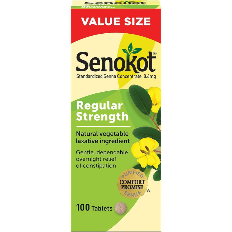 Senokot Senokot Regular Strength Natural Vegetable Laxative Tablets Health & Beauty Lemon Chiffon