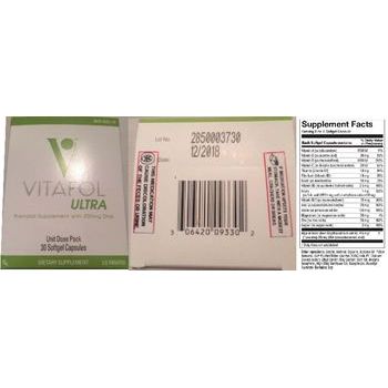 Everett Laboratories Vitafol® Ultra Prenatal Supplement – 30 Softgels (5x6 Unit Pack) Science & Laboratory