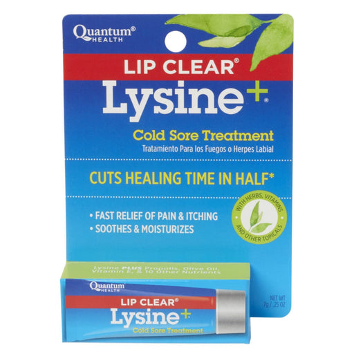 Quantum Health Quantum Health Lysine Plus Cold Sore Treatment Lip Clear Ointment By 0.25 Oz Health & Beauty