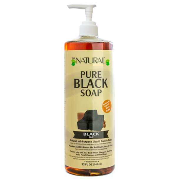Dr. Natural Dr. Natural Pure Castile Liquid Black Soap - 32 Fl Oz Vitamins & Supplements