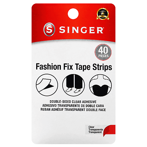 Singer Singer Tape Strips, Fashion Fix, Clear Fabric