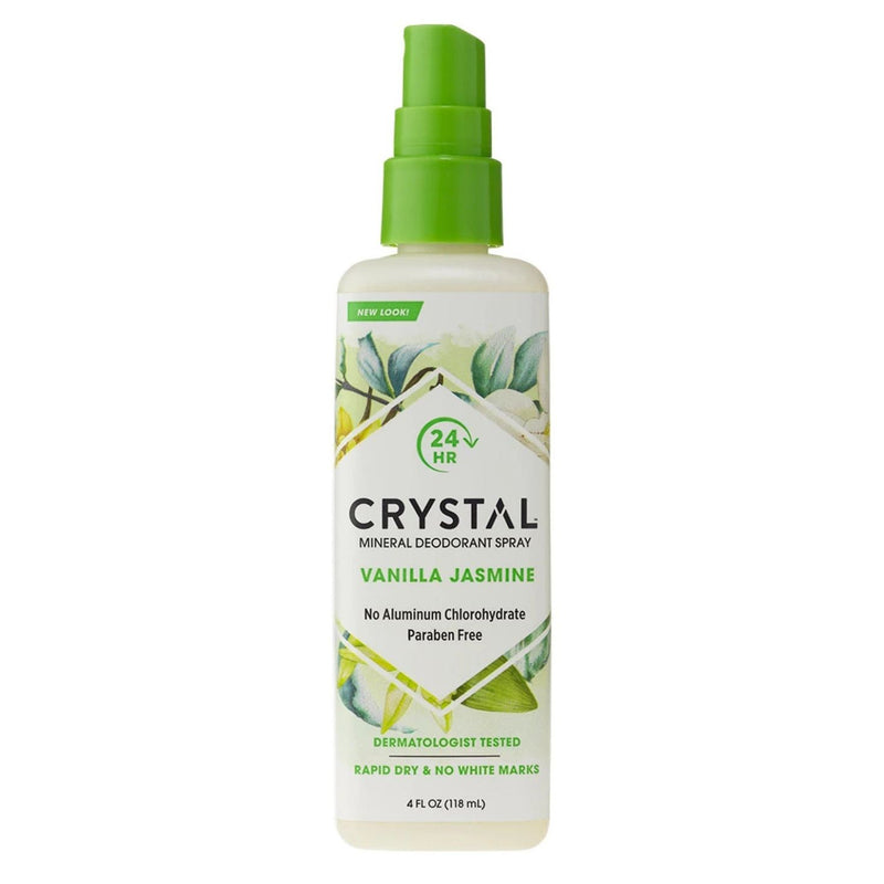 Crystal Body Deodorant Crystal Body Deodorant Mineral Spray, Vanilla Jasmine 4 Oz Deodorant