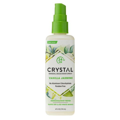 Crystal Body Deodorant Crystal Body Deodorant Mineral Spray, Vanilla Jasmine 4 Oz Deodorant