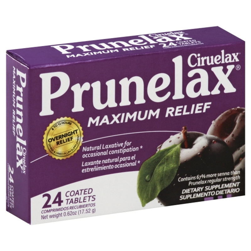 Prunelax Prunelax Ciruelax Natural Laxative Maximum Relief Tablets Health & Beauty