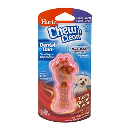 Hartz Hartz Chew'n Clean Extra Small Tasty Bacon Flavor Chewy Toy 25 G Toys