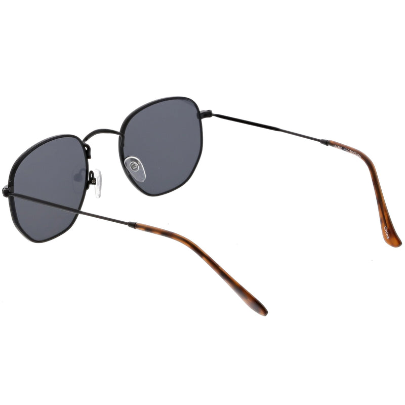 zeroUV Retro Dapper Indie Modern Flat Geometric Lens Sunglasses C518 Sunglasses
