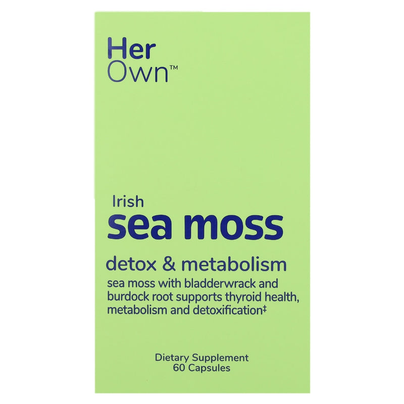 Her own Her own Irish Sea Moss Capsules, Burdock Root, Bladderwrack, Detox, Metabolism Vitamins & Supplements