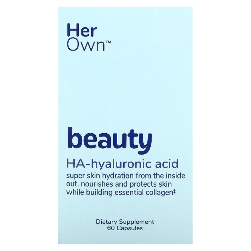 Her Own Her Own Beauty Hyaluronic Acid Capsules, Skin Hydration Vitamins & Supplements