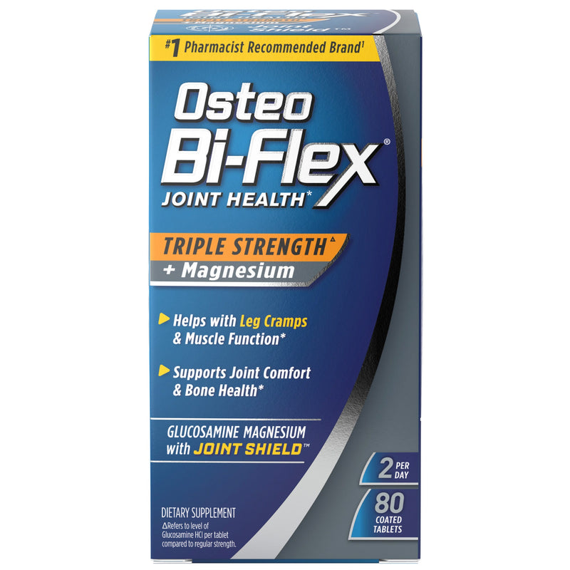 Osteo Bi-Flex Osteo Bi-Flex Joint Health, Triple Strength + Magnesium, 80 Coated Tablets Health & Beauty